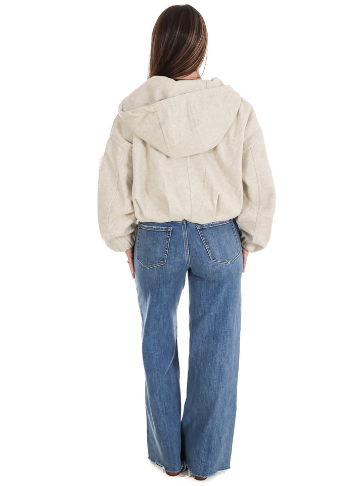 Fireside Cropped Bubble Hem Jacket
