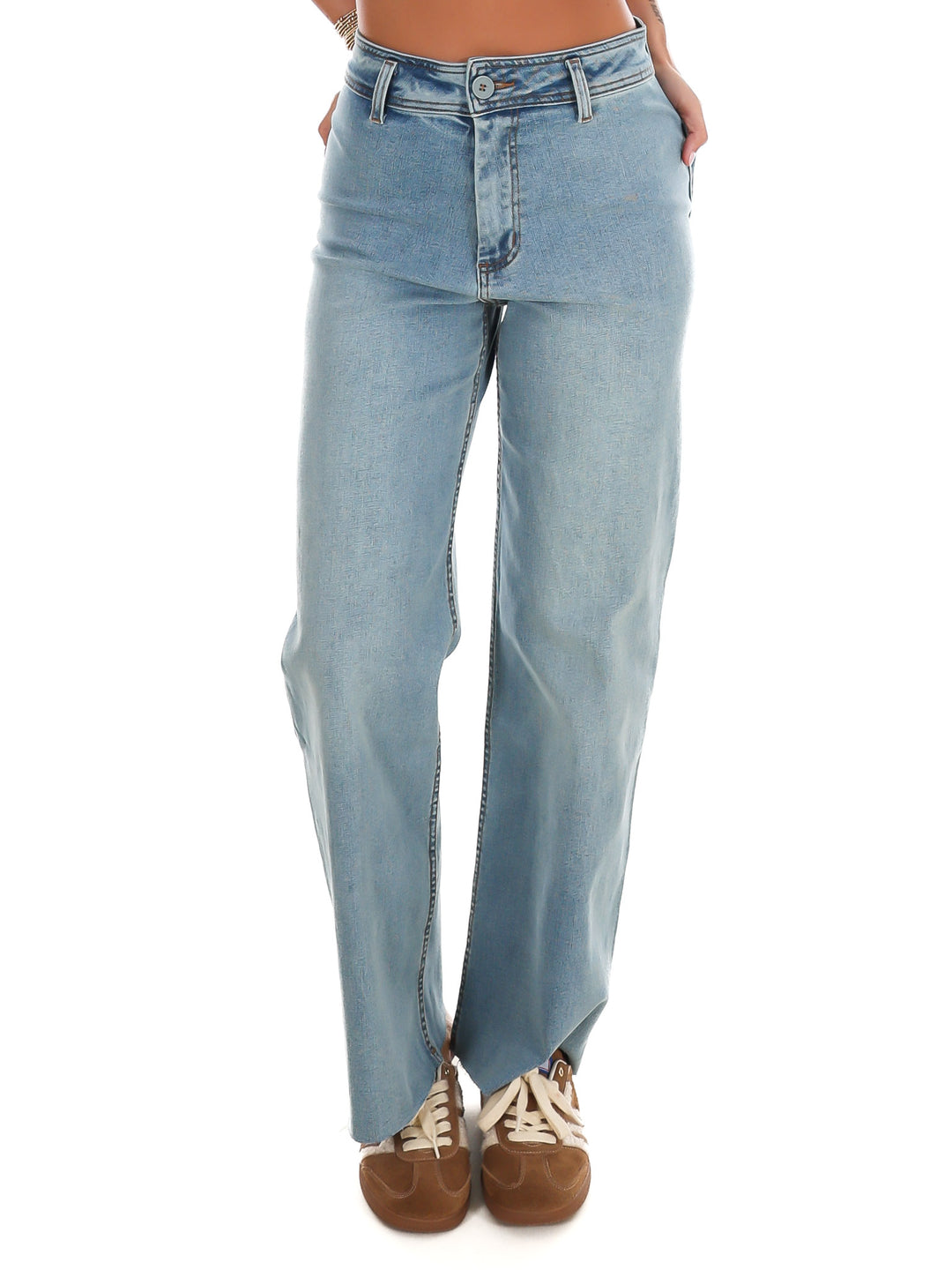 Urban Stroll Straight Wide Leg Jeans