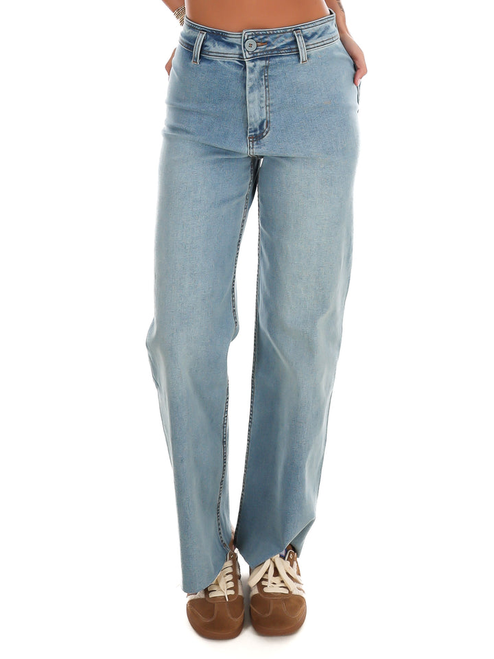 Urban Stroll Straight Wide Leg Jeans