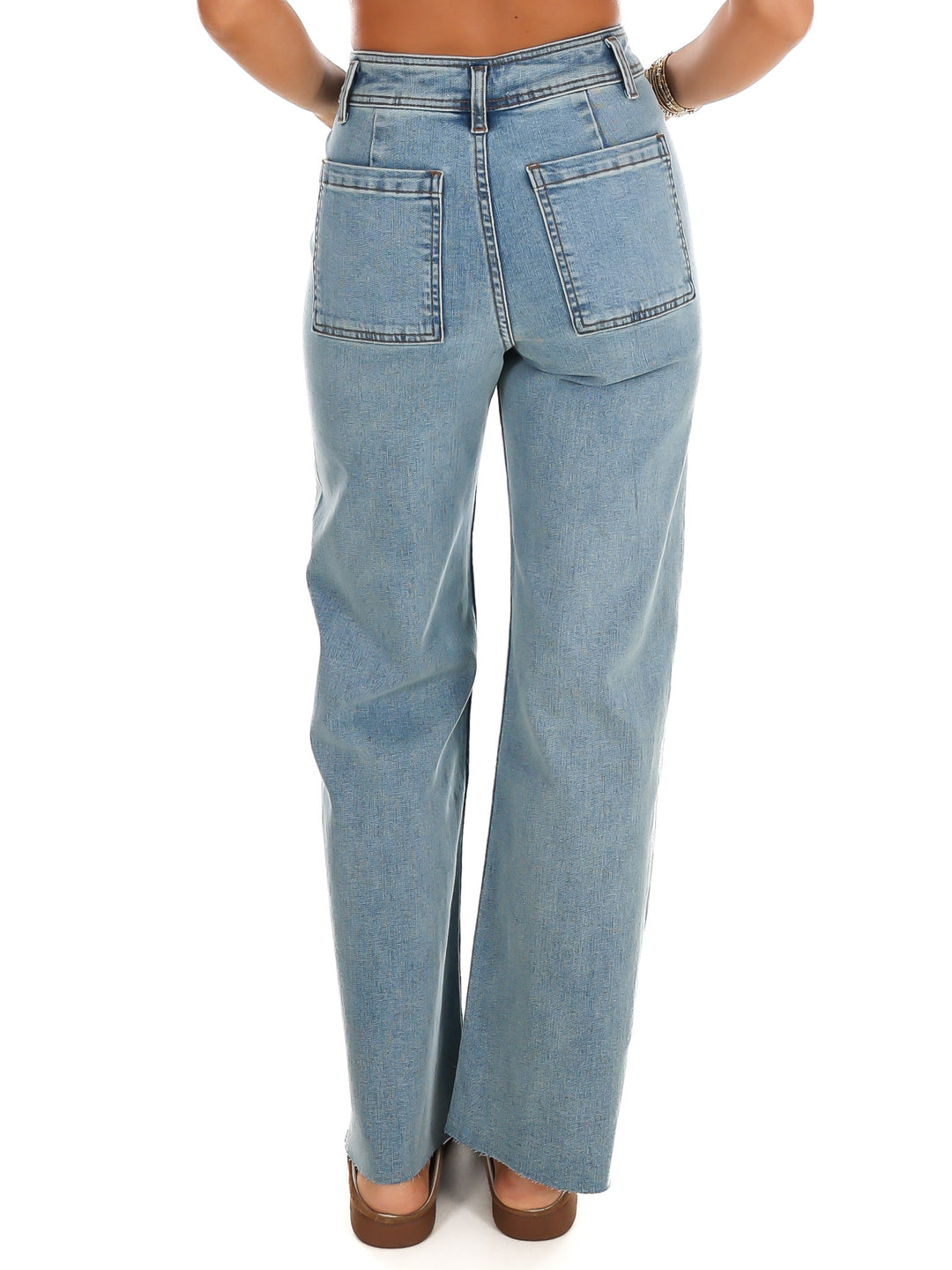 Urban Stroll Straight Wide Leg Jeans