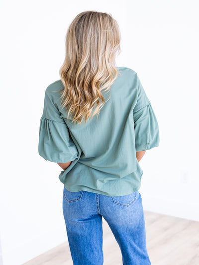 Days Like This Bubble Sleeve Top