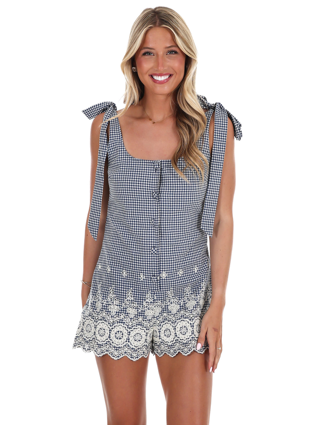 Sunday Stroll Button Down Romper