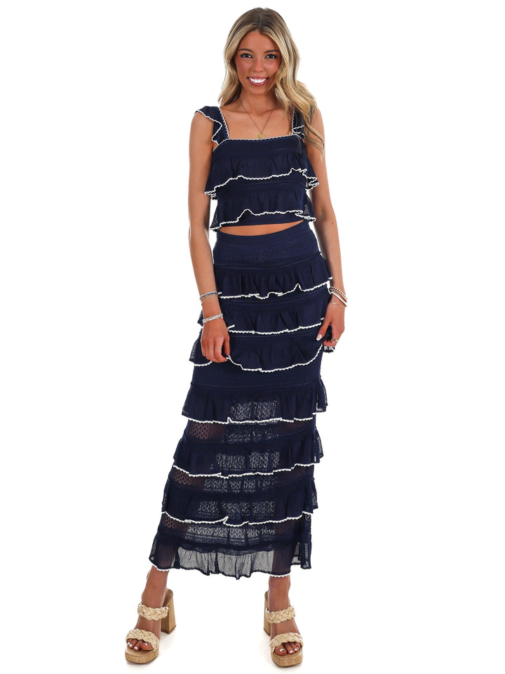 Wait for Your Love Ruffle Skirt Set