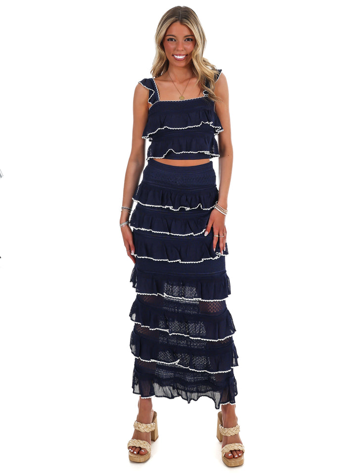 Wait for Your Love Ruffle Skirt Set