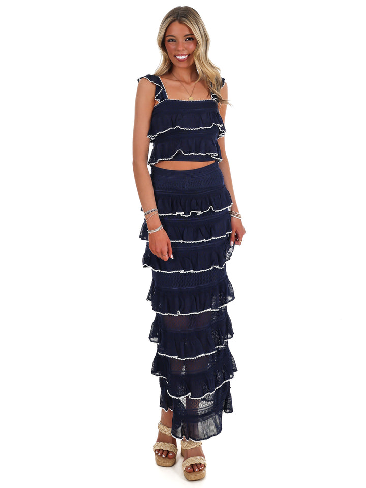 Wait for Your Love Ruffle Skirt Set