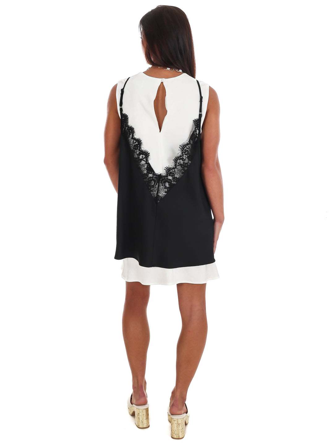 Luxe Layered Contrast Mini Dress