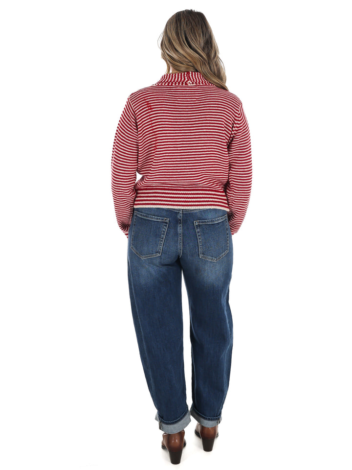 Times to Remember Striped Tying Cardigan