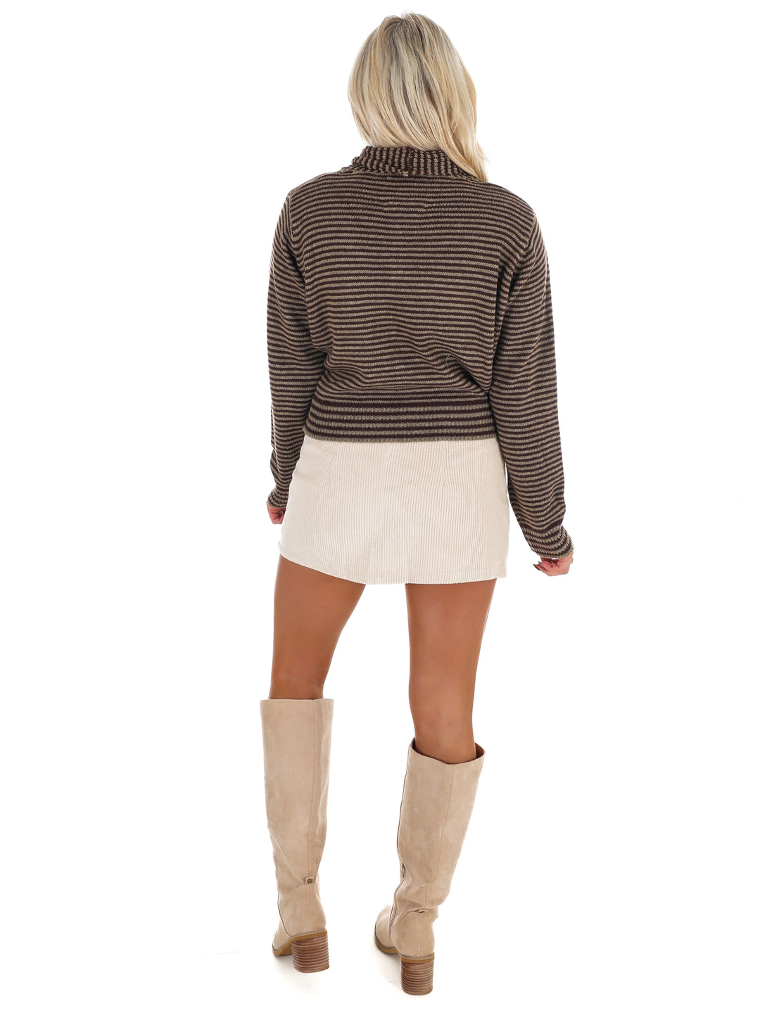 Times to Remember Striped Tying Cardigan