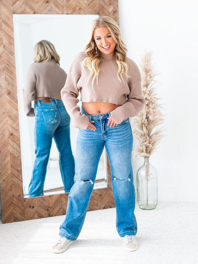 Learn to Love Ribbed Crop Sweater