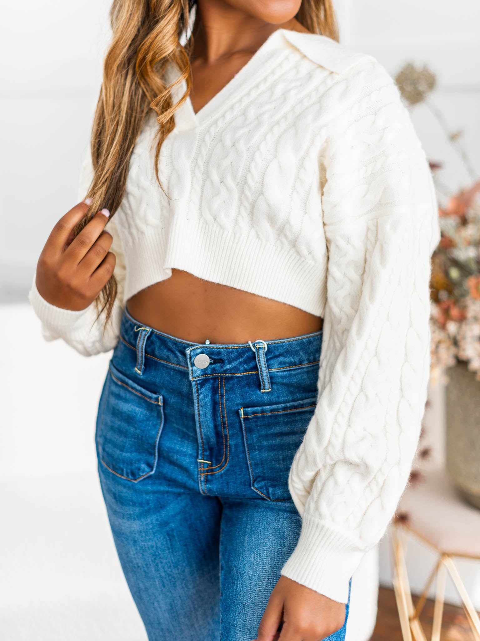 Life That's Good Cropped Sweater – Josie's Boutique