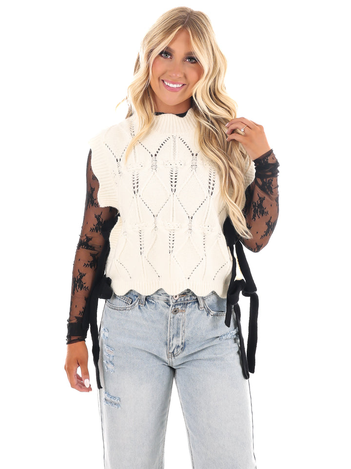 Wonderful Soul Scalloped Sweater Vest