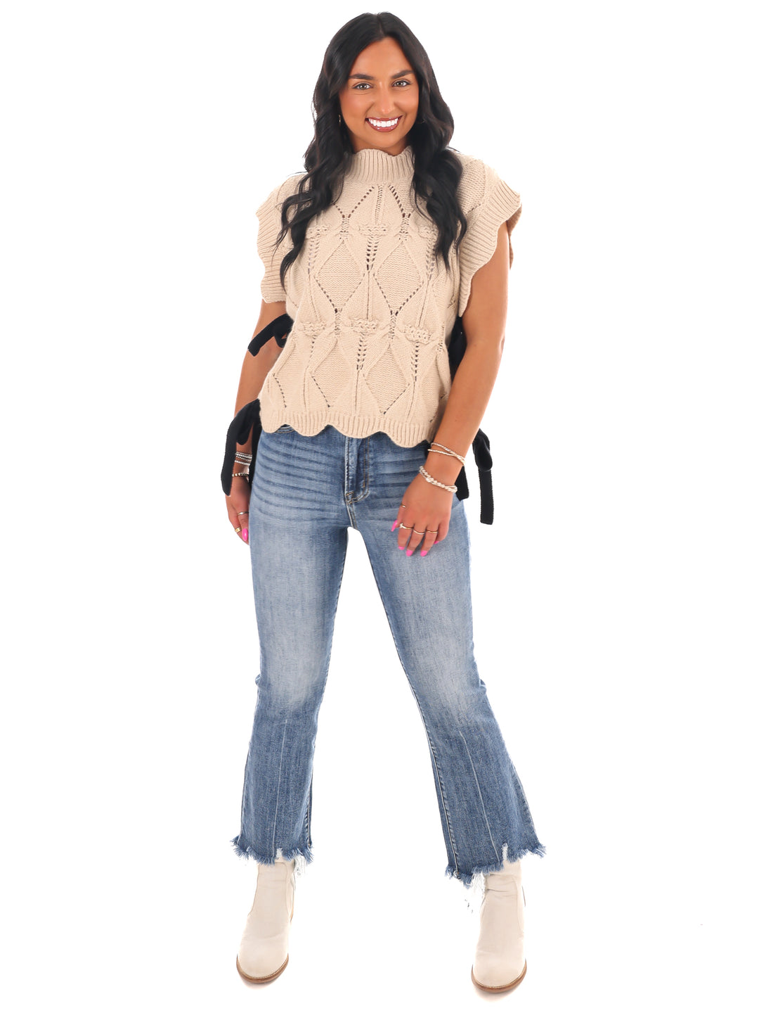 Wonderful Soul Scalloped Sweater Vest