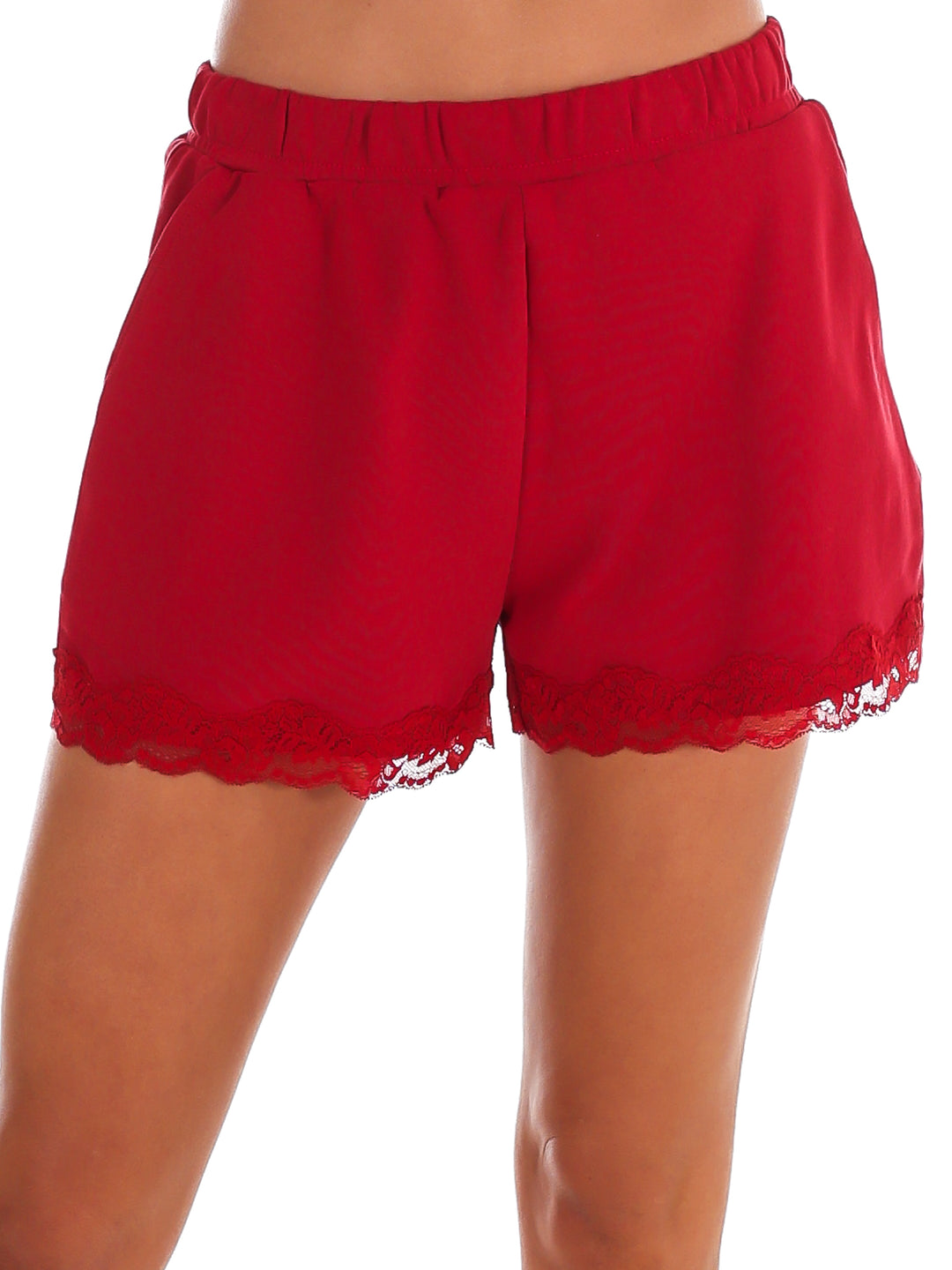 Dream State Lace Trim Sweatshorts