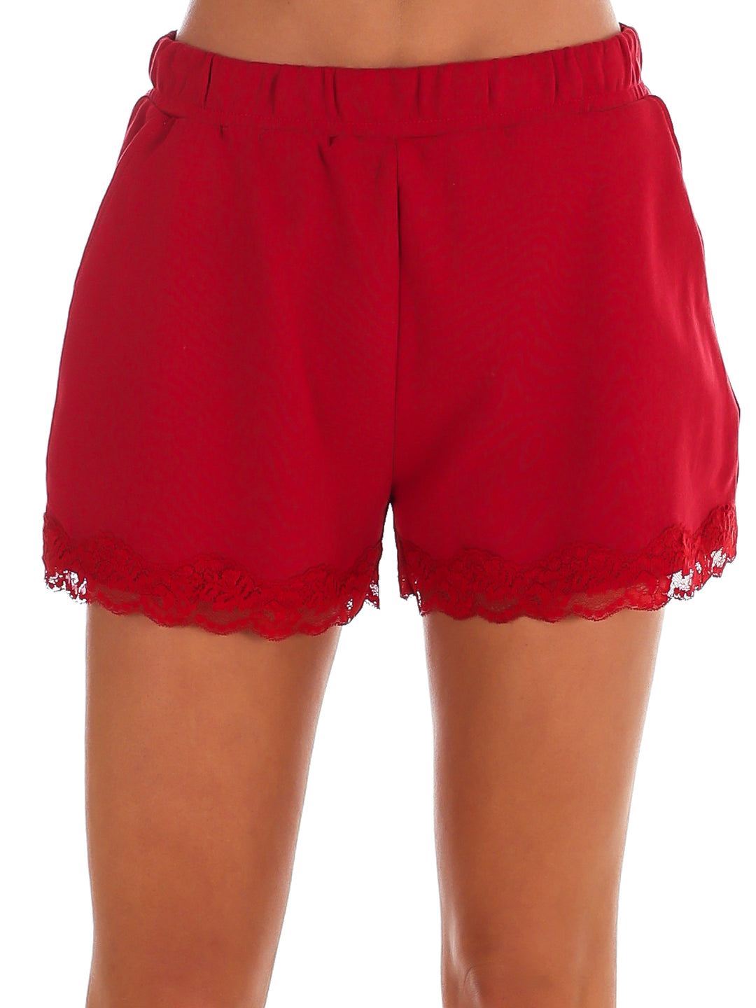 Dream State Lace Trim Sweatshorts