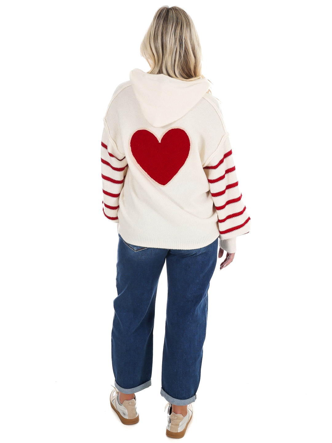 Sweetheart Stripe Hoodie Sweater