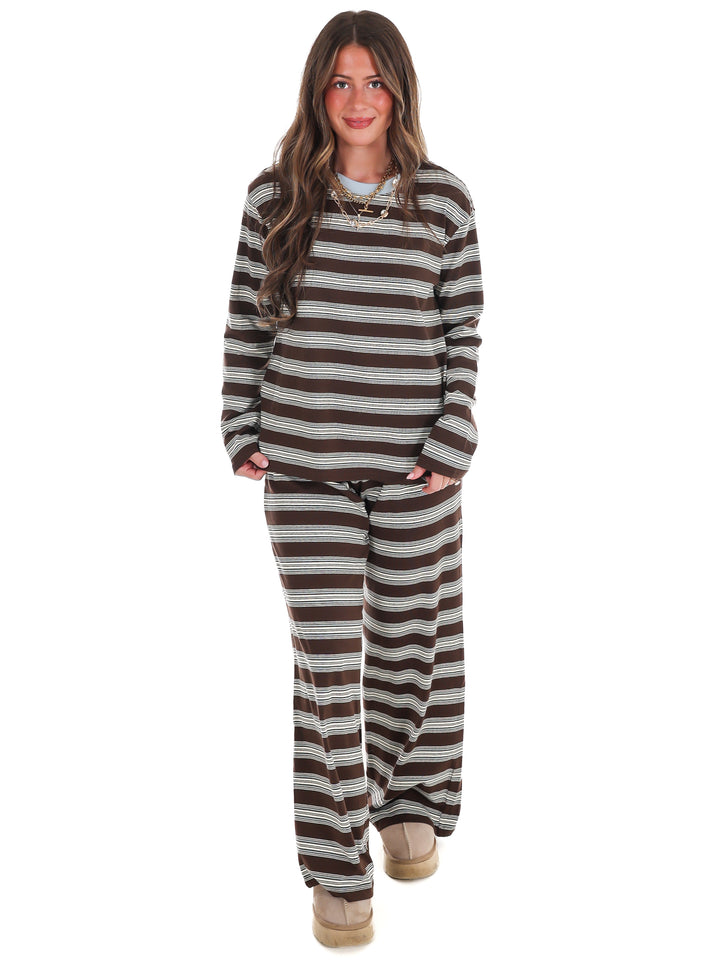 Out for the Day Stripe Two Piece Set