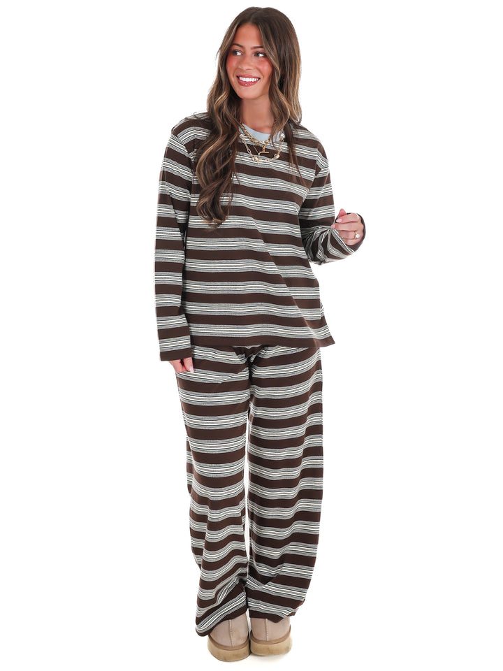 Out for the Day Stripe Two Piece Set