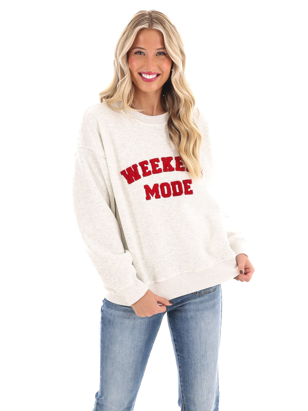 Weekend Mode Fleece Sweatshirt