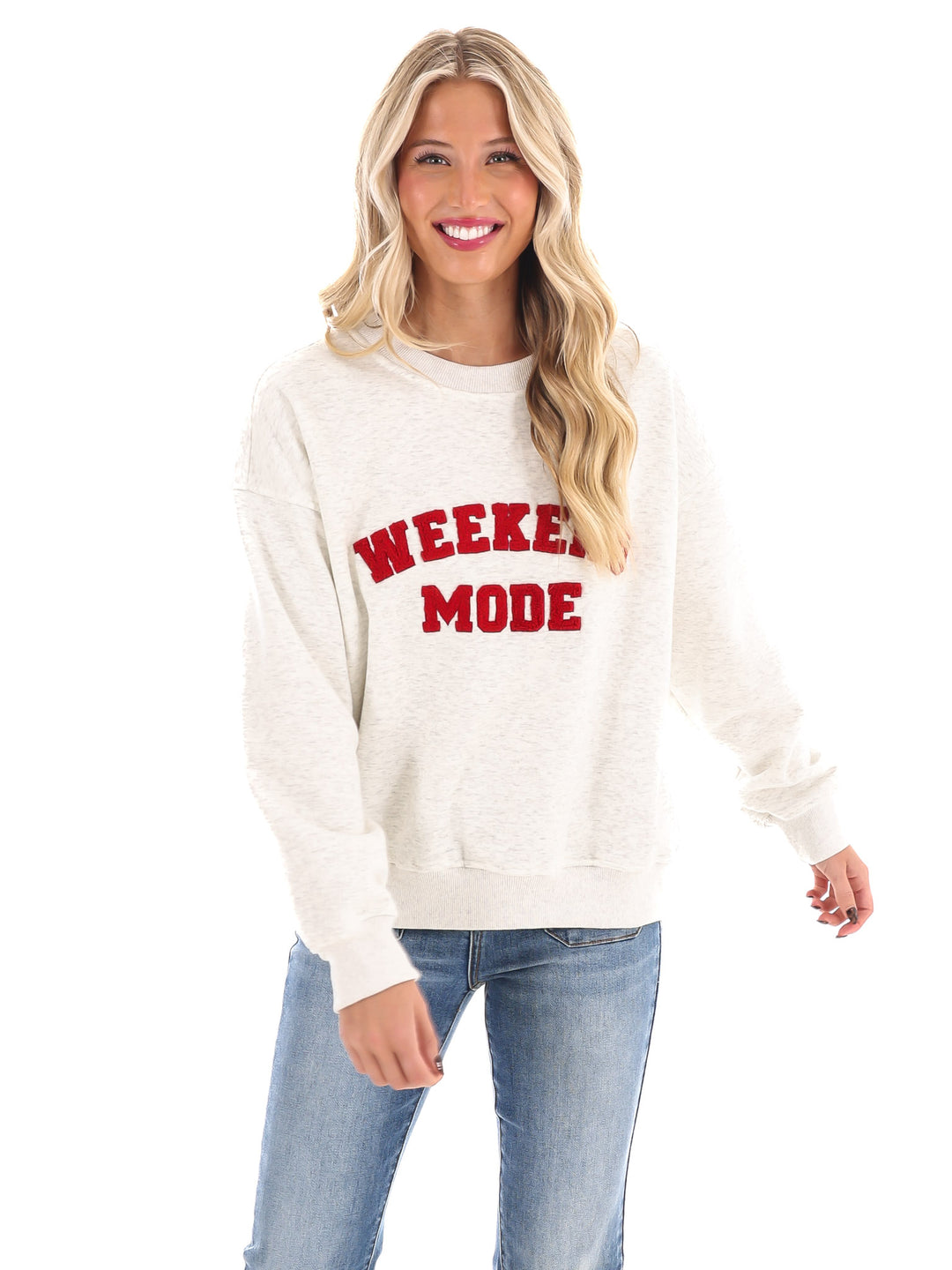 Weekend Mode Fleece Sweatshirt