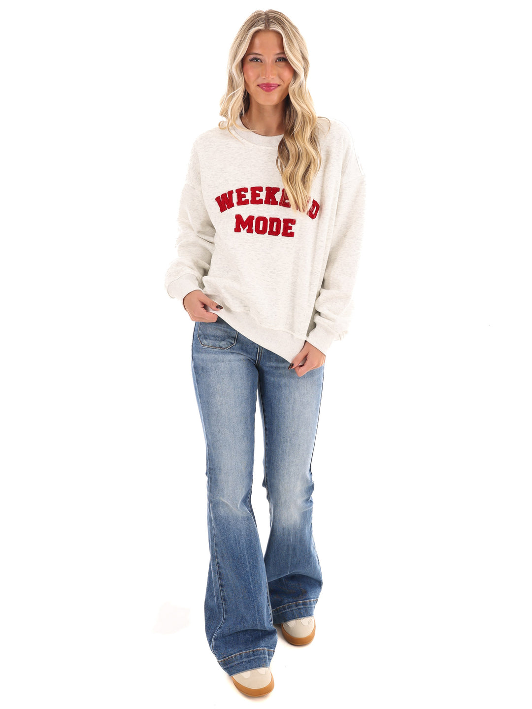 Weekend Mode Fleece Sweatshirt