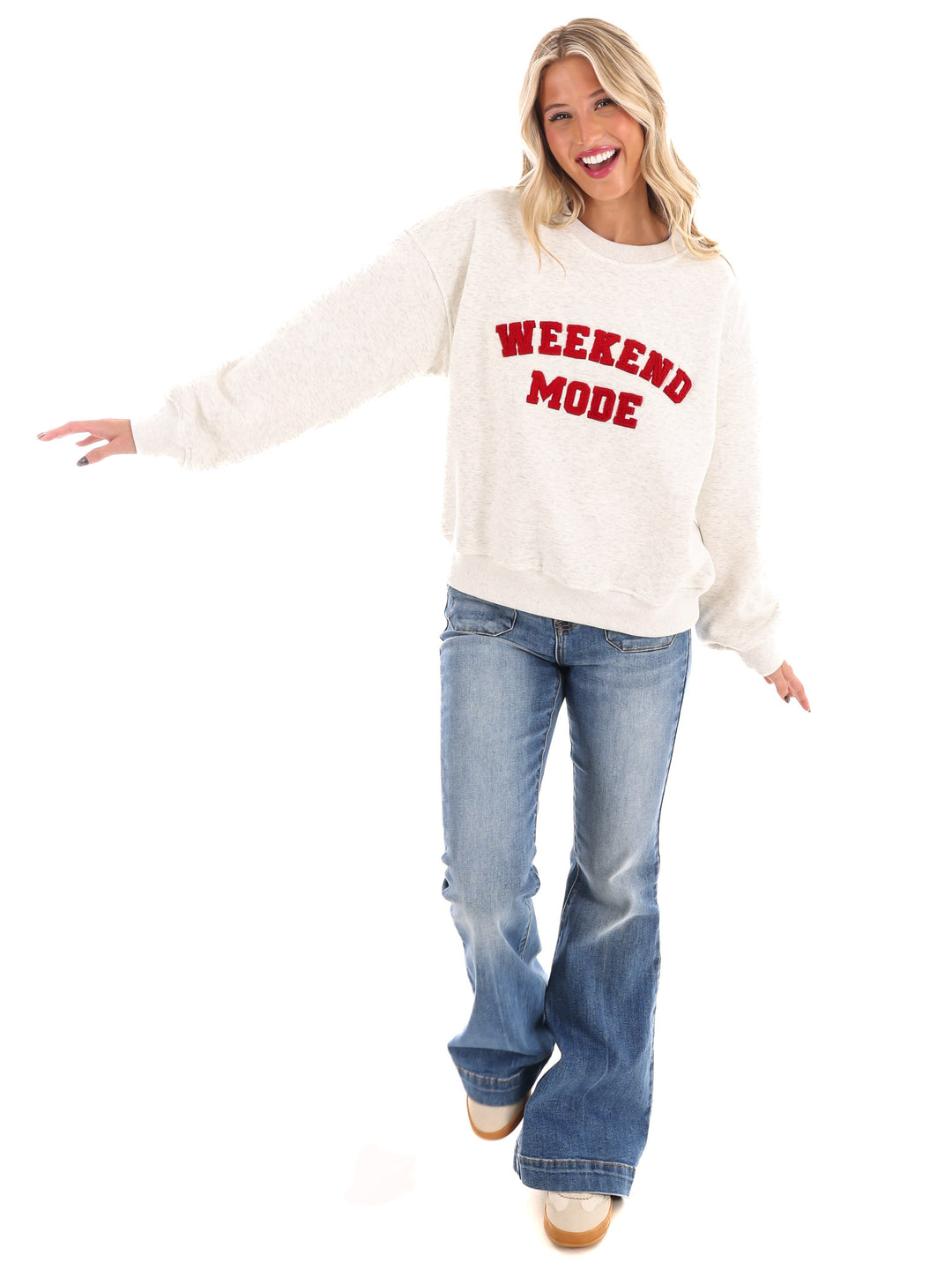 Weekend Mode Fleece Sweatshirt
