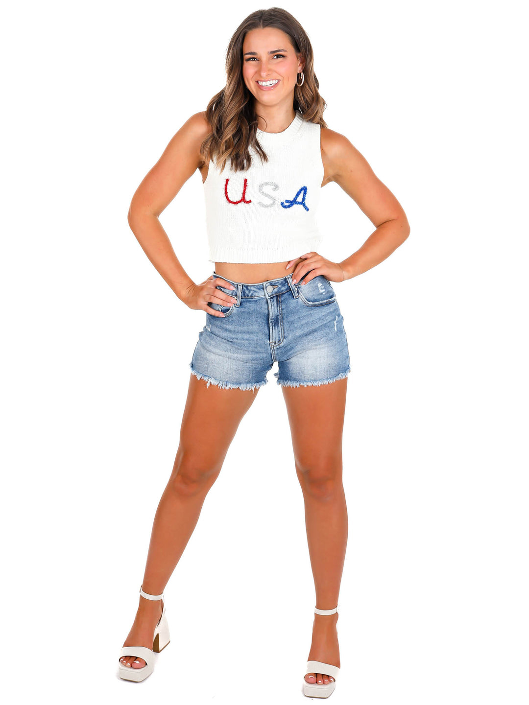 Land I Love USA Crop Top