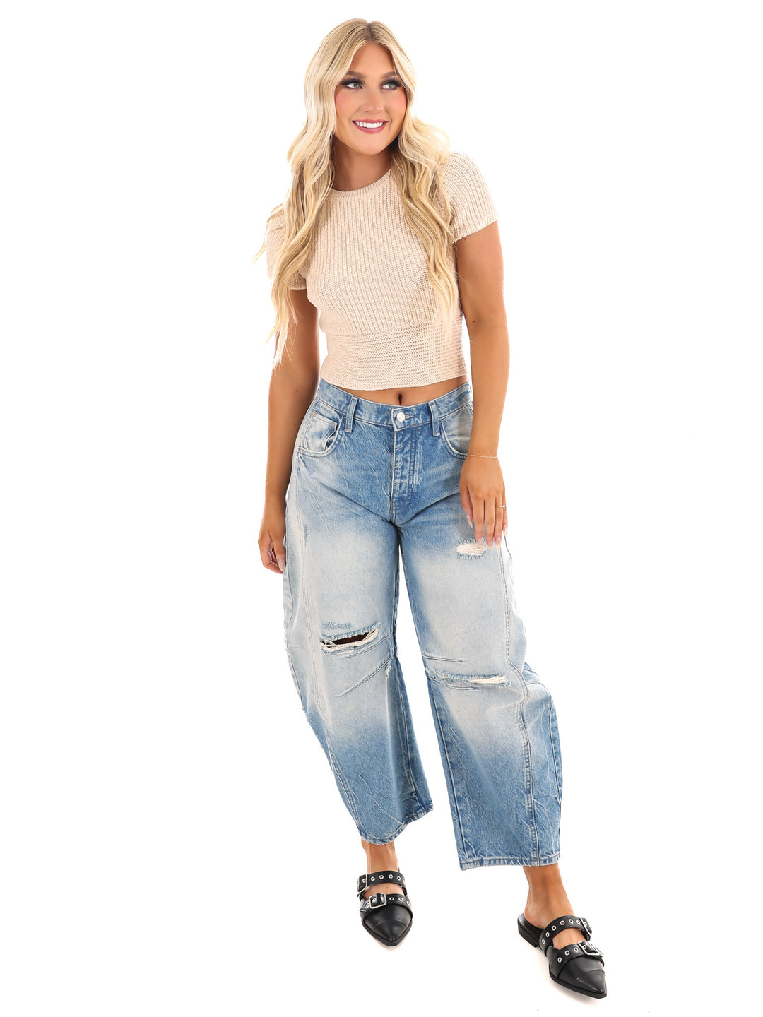 Life's A Gift Back Tie Top