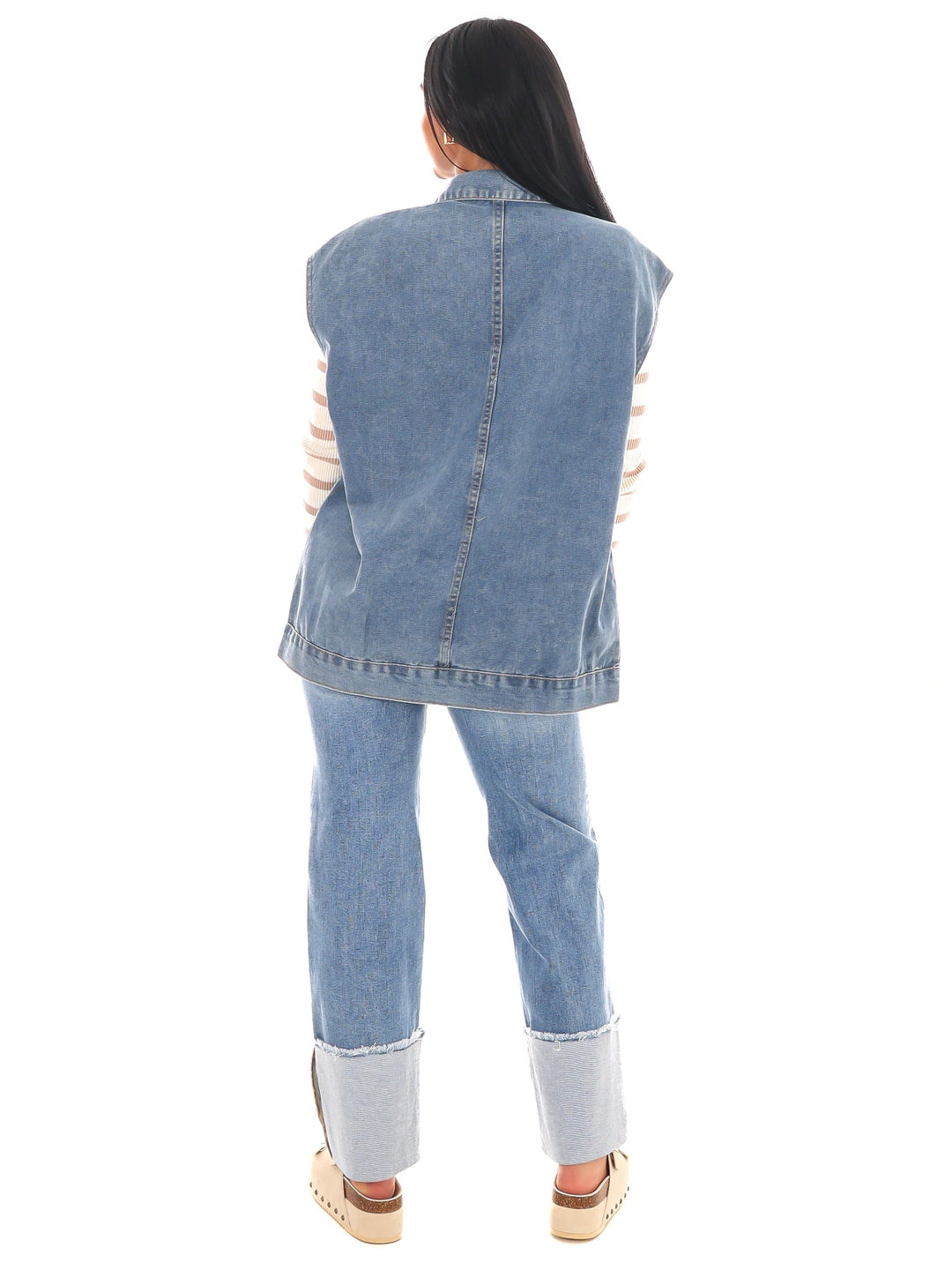 Versatile Vibe Oversized Denim Vest