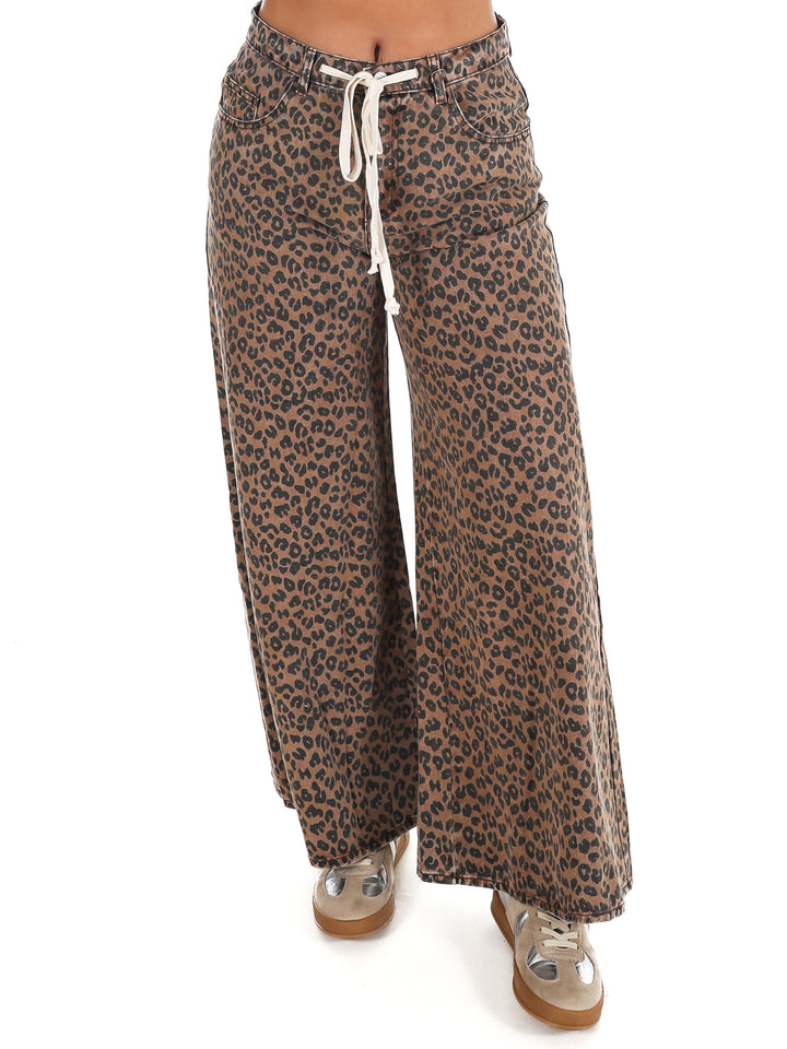 Take the Chance Leopard Wide Leg Pants