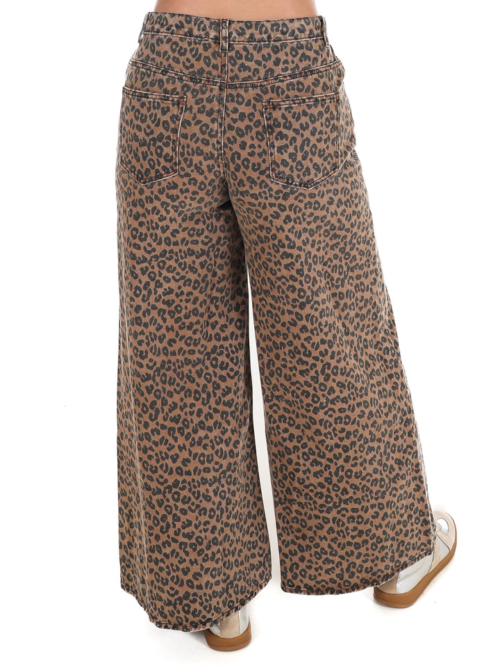 Take the Chance Leopard Wide Leg Pants