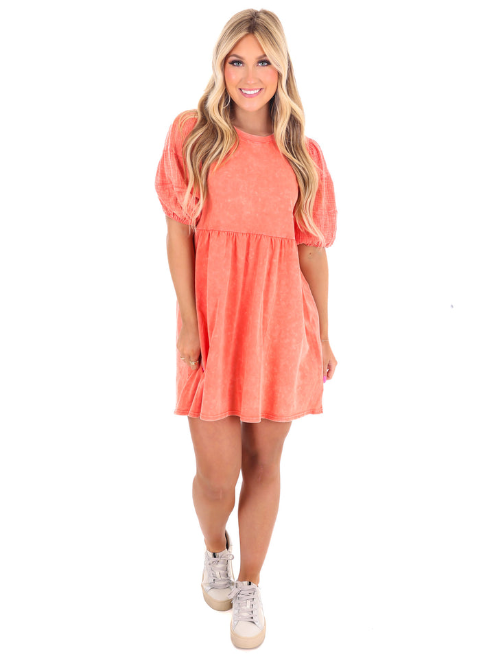 Out of Reach Gauze Mini Dress