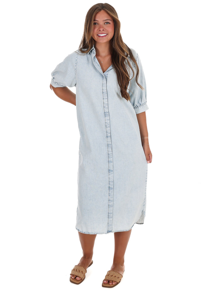 Weekend Wander Denim Midi Dress