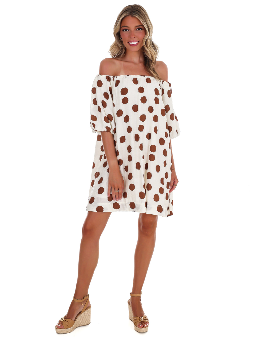 Park Avenue Polka Dot Mini Dress