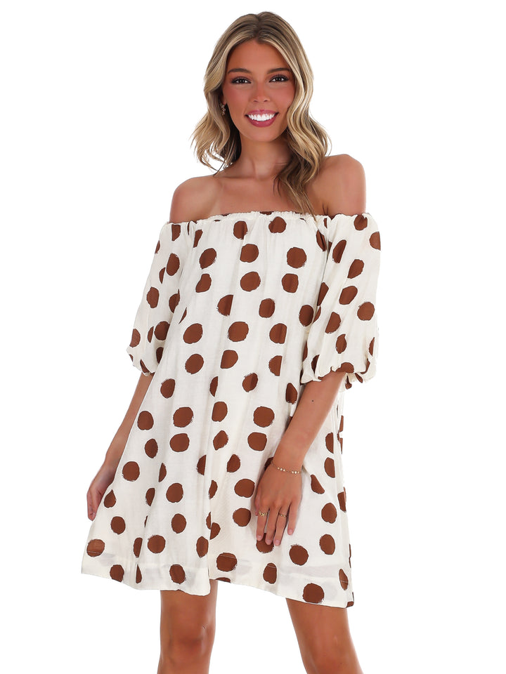 Park Avenue Polka Dot Mini Dress