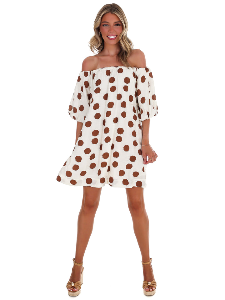 Park Avenue Polka Dot Mini Dress