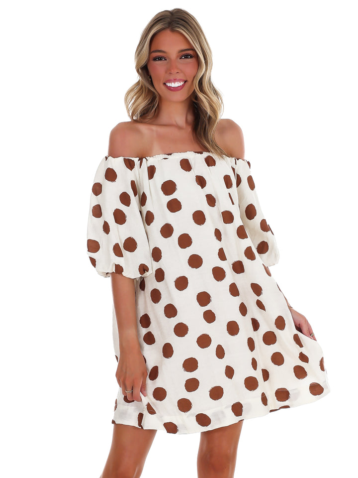 Park Avenue Polka Dot Mini Dress