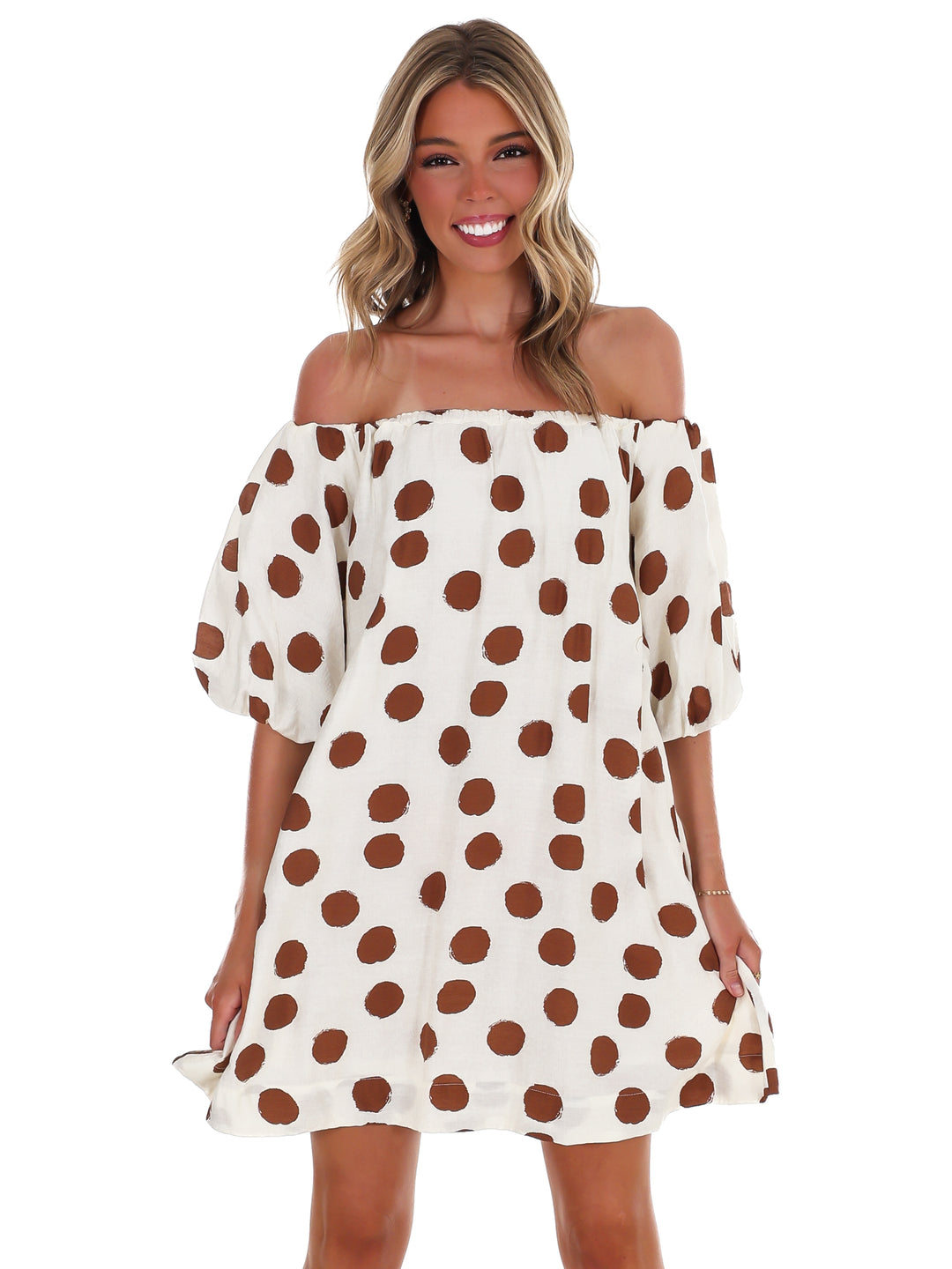 Park Avenue Polka Dot Mini Dress