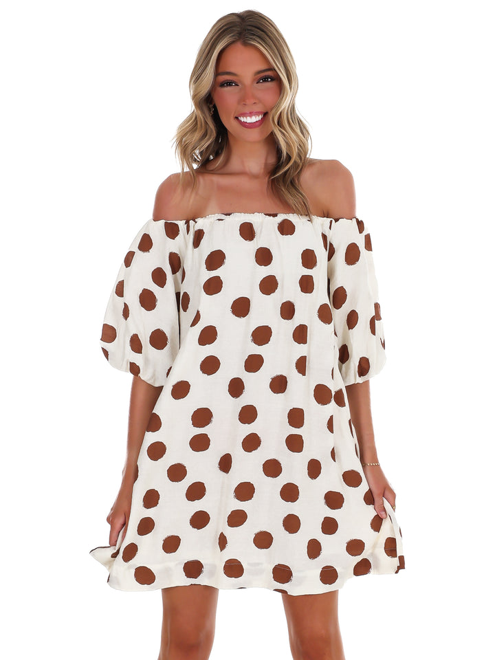 Park Avenue Polka Dot Mini Dress