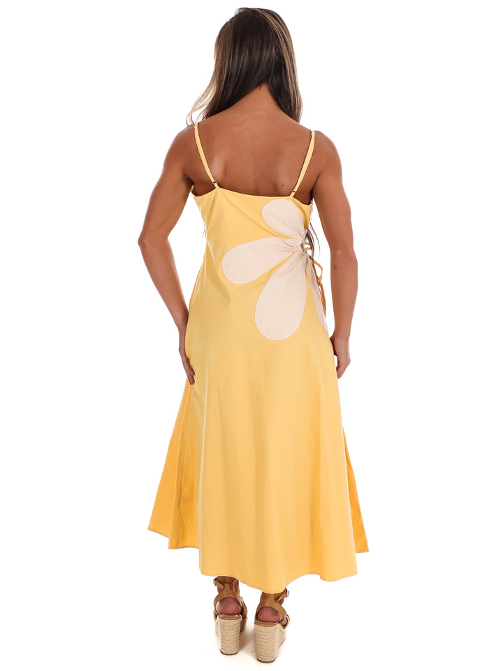 Wildflower Wishes Floral Cut Out Midi Dress