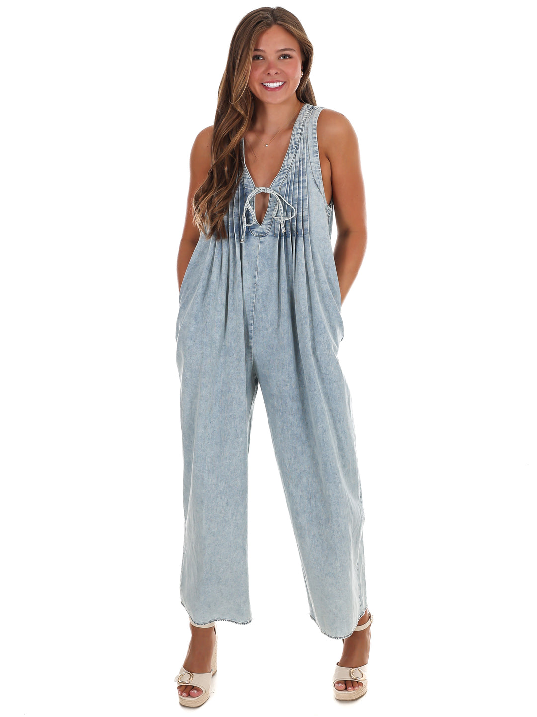 Easygoing Denim Jumpsuit