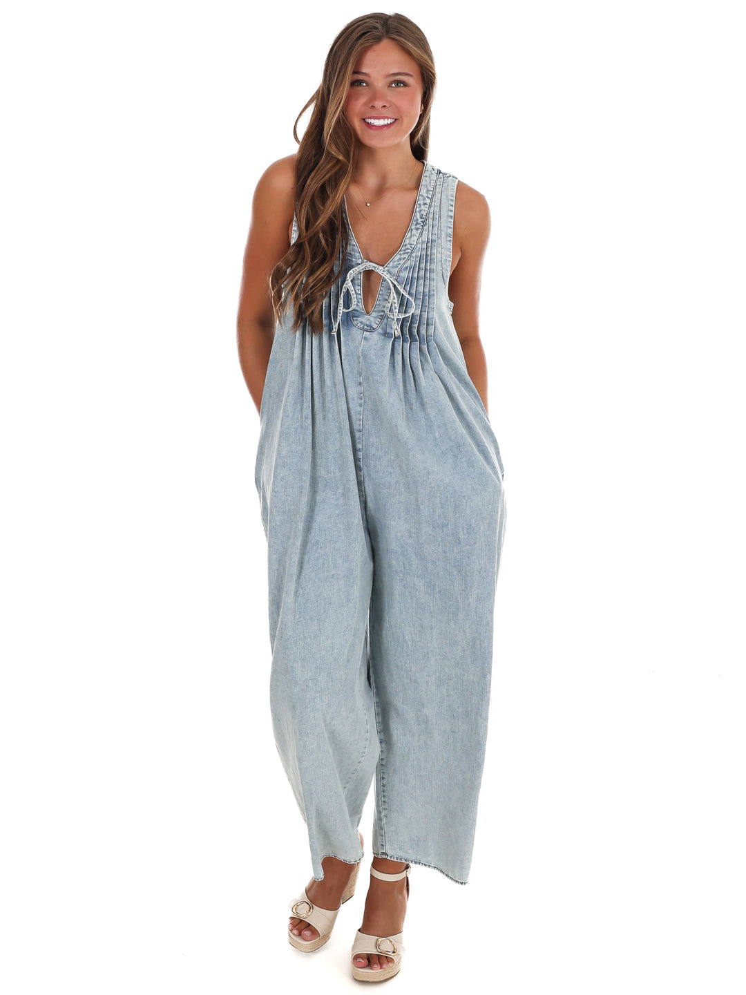 Easygoing Denim Jumpsuit