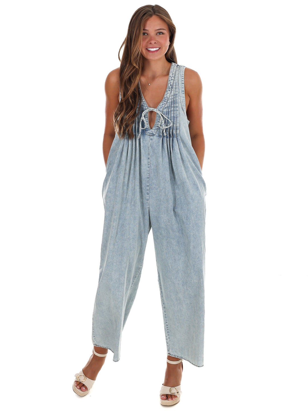 Easygoing Denim Jumpsuit