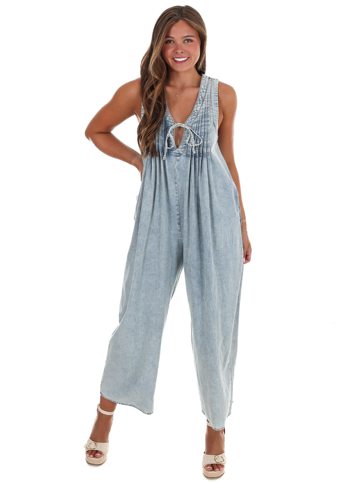 Easygoing Denim Jumpsuit