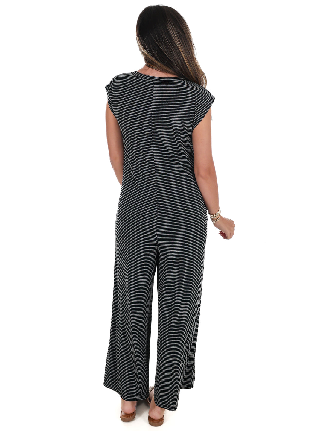 Easy Days Striped Jumpsuit