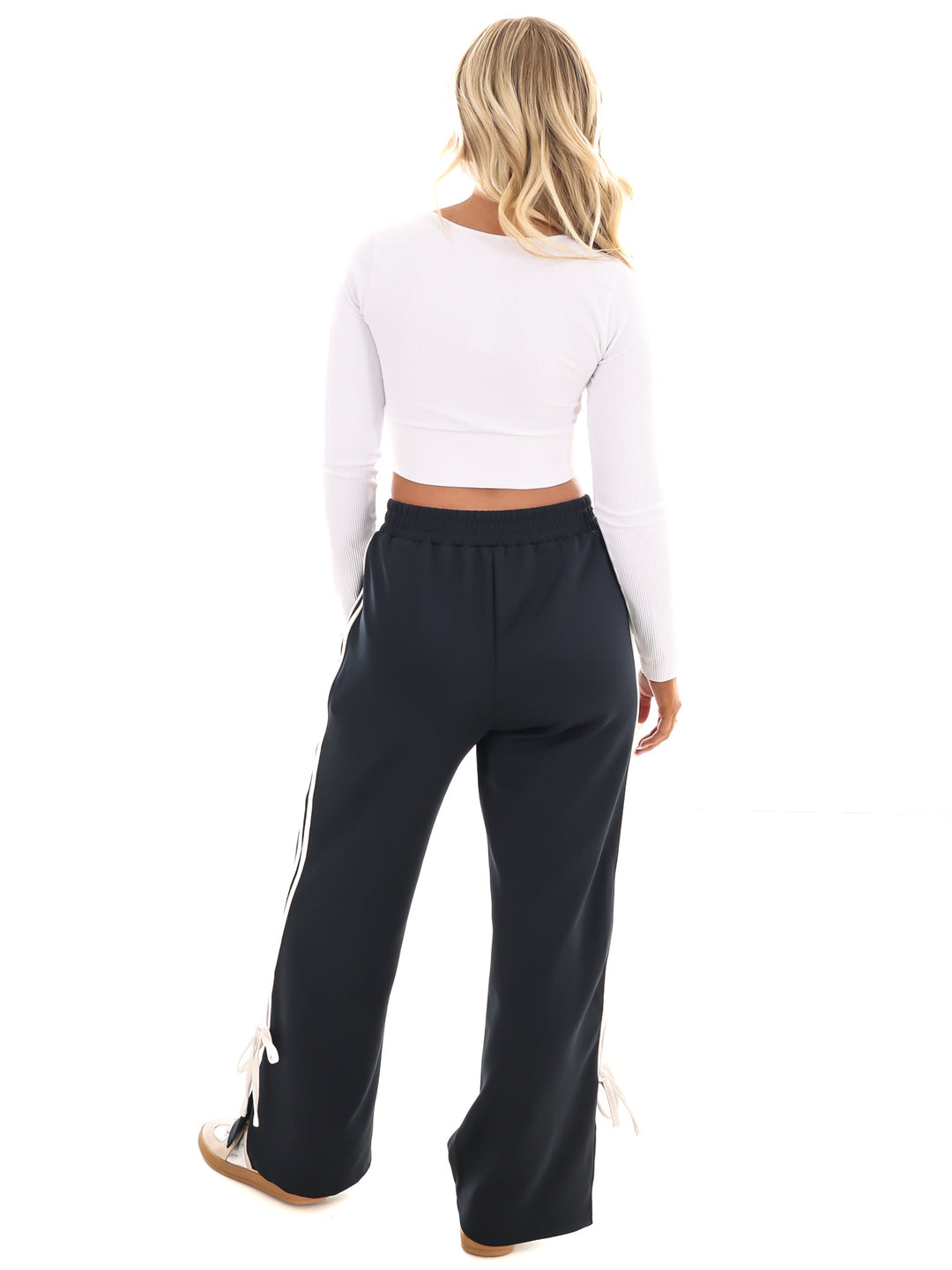 Classic Ribbed Long Sleeve Crop Top