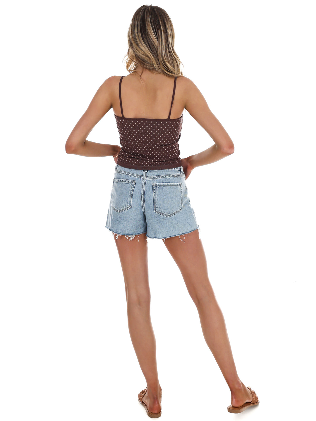Trendy Polka Dot Cami Tank Top