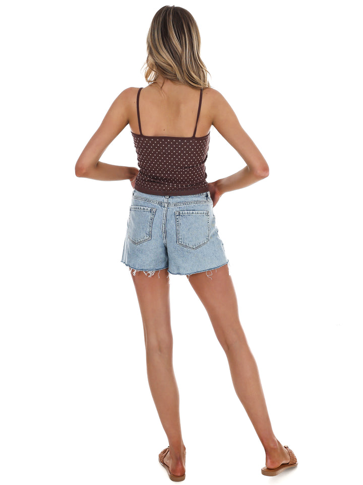 Trendy Polka Dot Cami Tank Top