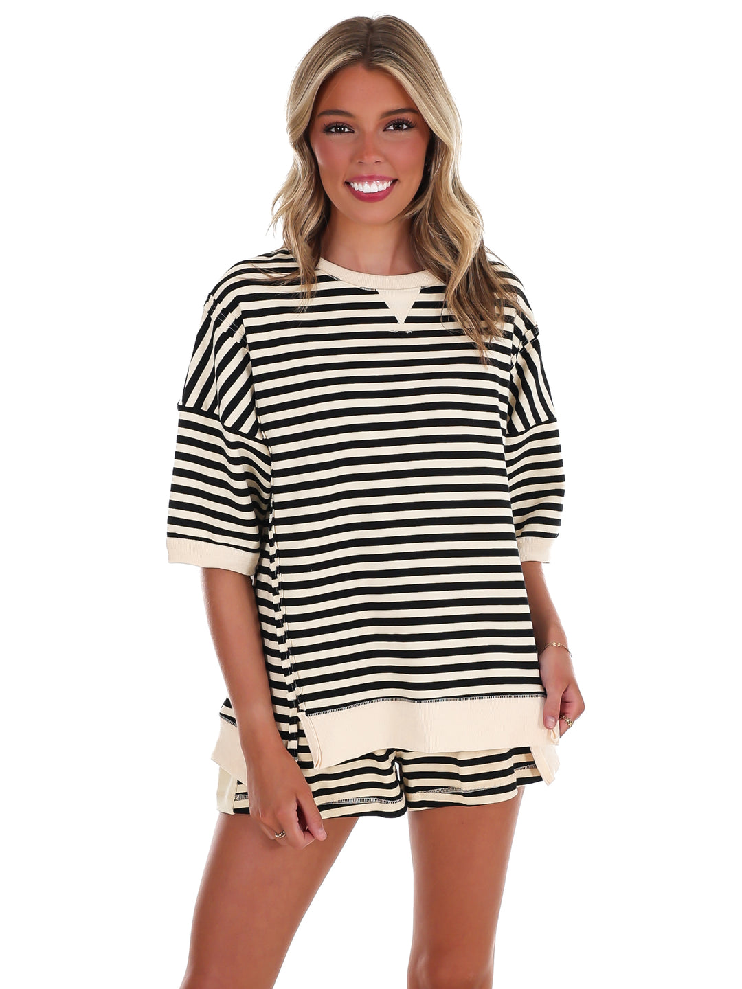 Easy Does It Stripe Two Piece Set