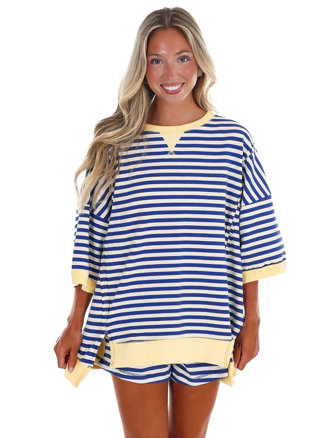 Easy Does It Stripe Two Piece Set