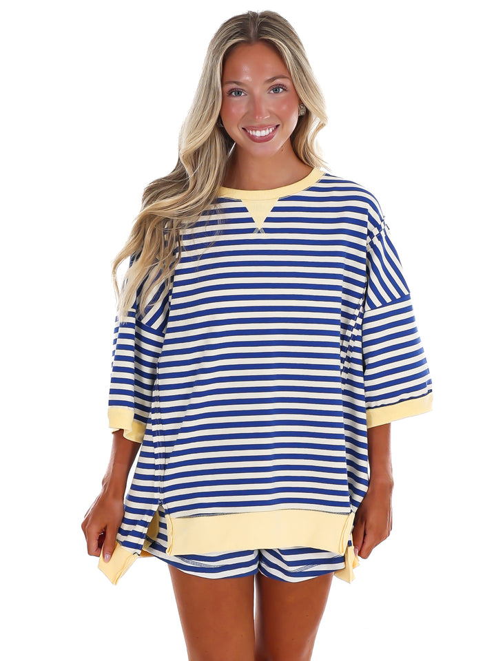 Easy Does It Stripe Two Piece Set